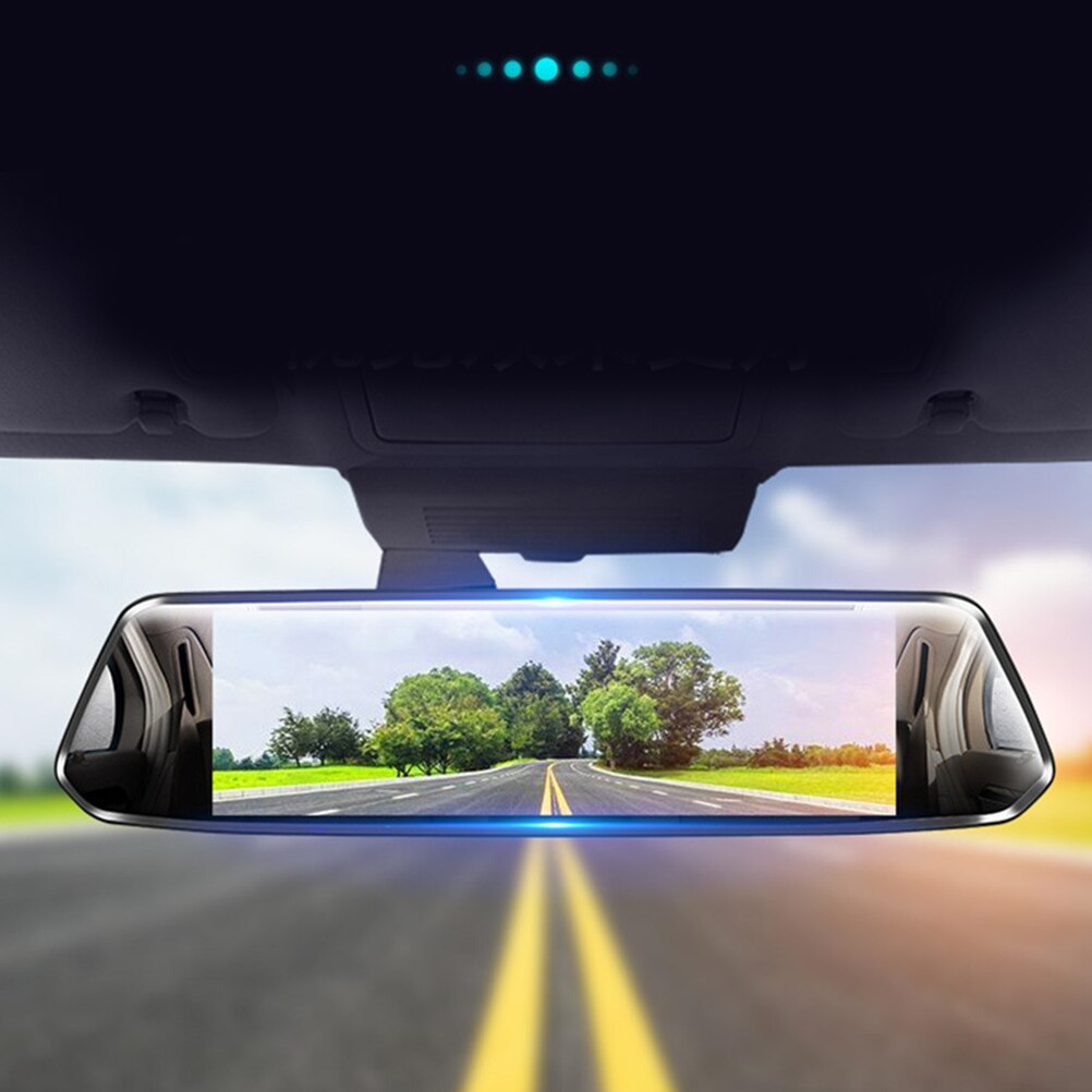 1080p 7 groothoek dubbele camera auto dashcam auto dvr achteruitkijkspiegel auto recorder auto voertuig auto achteruitrijcamera  a20