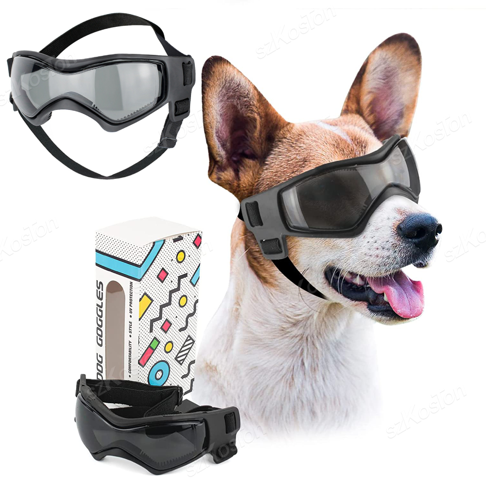 Haustierzubehör für Hunde, draussen, UV-Schutz, Sonnenbrille, Katzen- und Hundebrille für kleine, mittelgroße Welpenbrille, verstellbare Träger