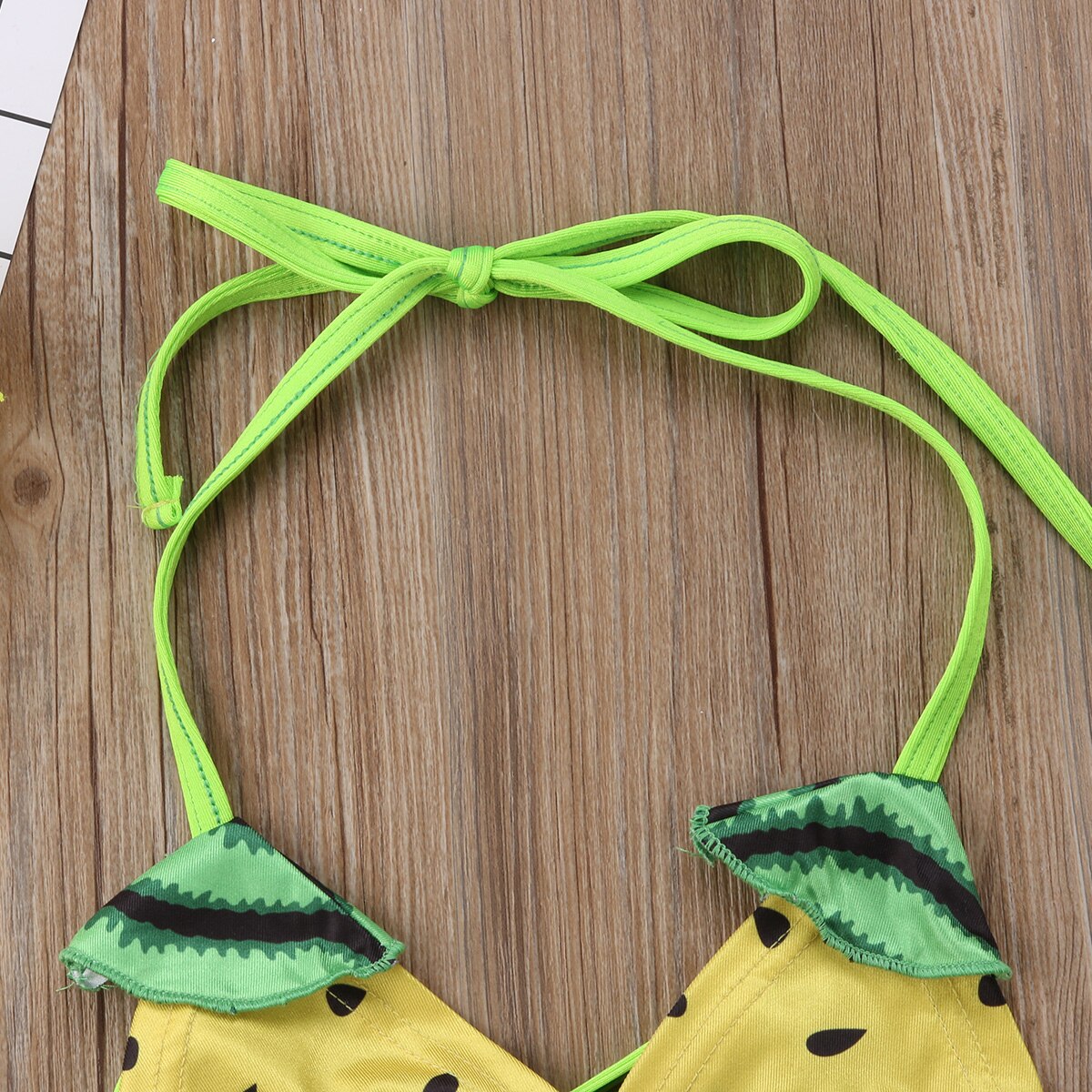 Baby Girl Yellow Watermelon Printed Ruffled Bikini Tankini Sets Kids Summer Beach Two Pieces Swimsuit Swimwear Bathing Suit