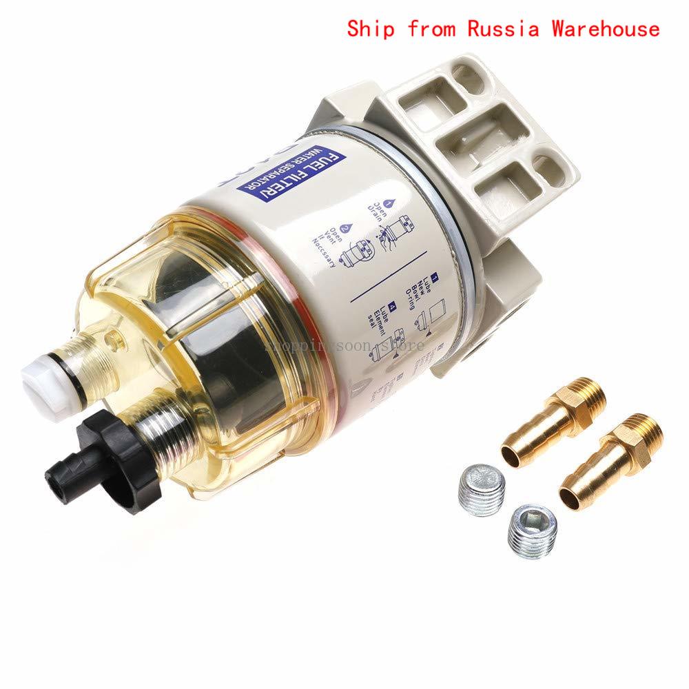 Filtro separador de combustible/agua iFJF R12T, motor diésel para Racor 140R 120AT S3240 NPT ZG1/4-19, Combo completo de piezas automotrices