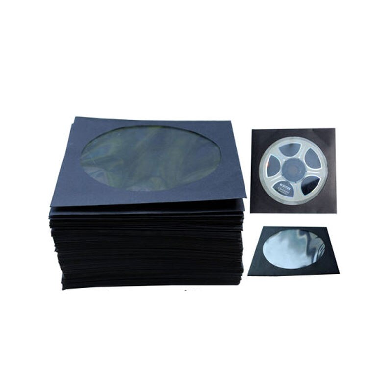 Enveloppes pour CD DVD | Lot de 100 pièces-enveloppe de stockage de 12x12cm avec fenêtre transparente pour CD dvd