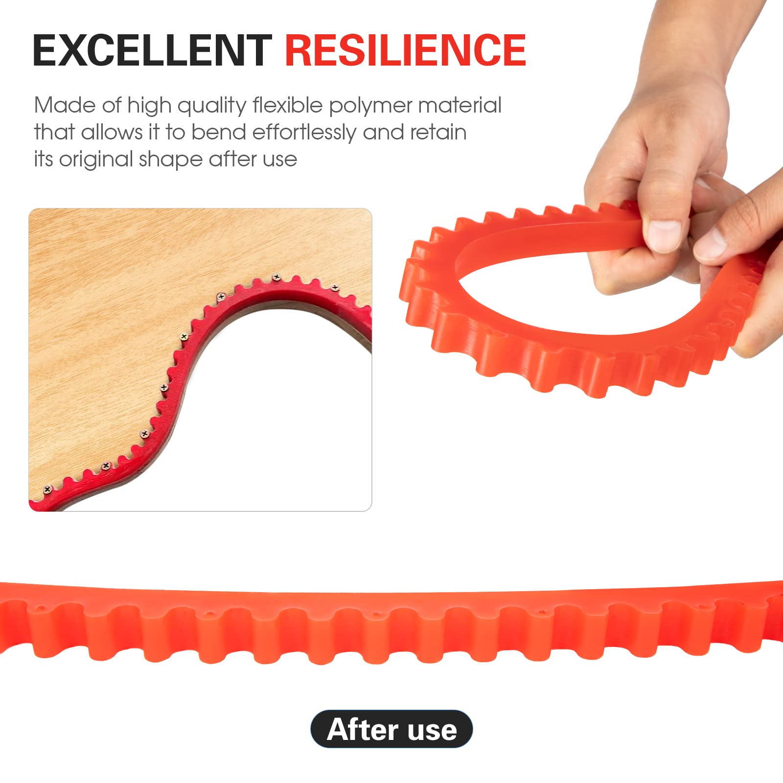 Tira de perfilado de forma especial para carpintería, guía de plantilla curva Flexible, herramientas auxiliares para tablero de madera, corte fijo,