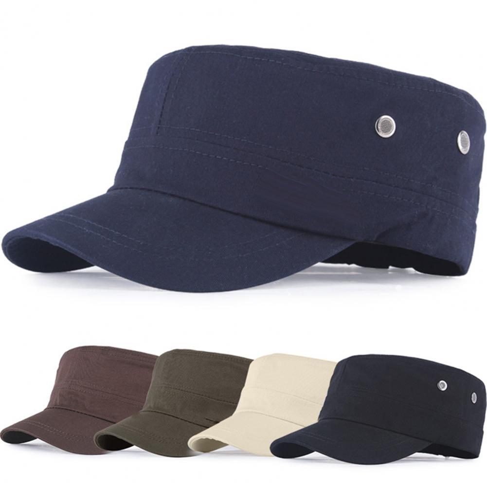 Mode Mannen Effen Kleur Platte Pet Outdoor Zon Bescherming Baseball Hoed Hiphop Uitgerust Cap Hoeden Voor Mannen Vrouwen slijpen