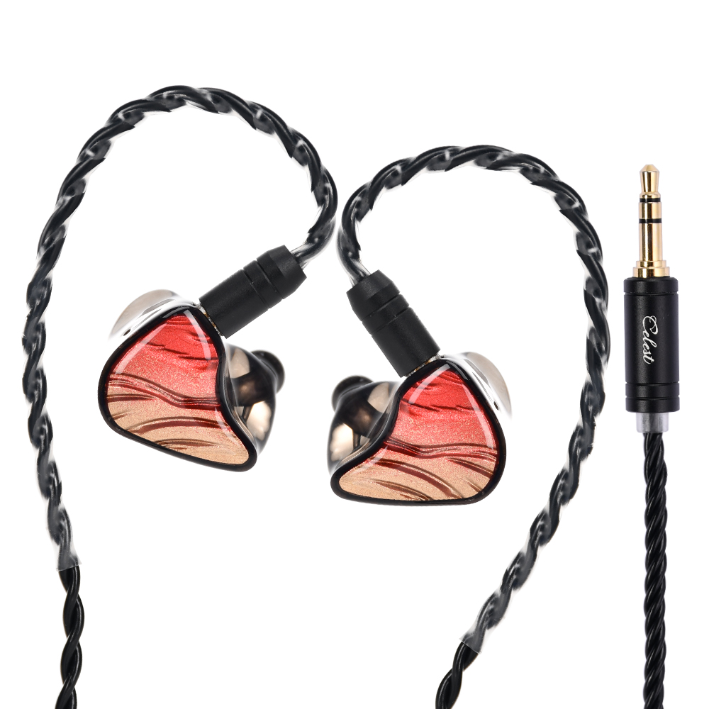 Kinera Celest IgniteX Beast In-Ear Earphones 1DD+1BA With Detachable Boom Microphone Cable Headset Hybrid Dual Driver IEMs: Red