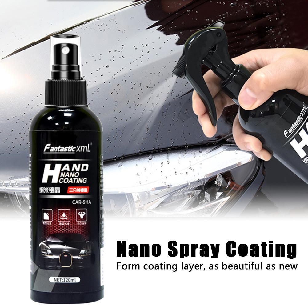 Revêtement de verre hydrophobe de 120ml | Agent de revêtement Nano pour automobile, liquide en Spray, revêtement de verre Anti-rayure, soins de peinture pour détail automobile