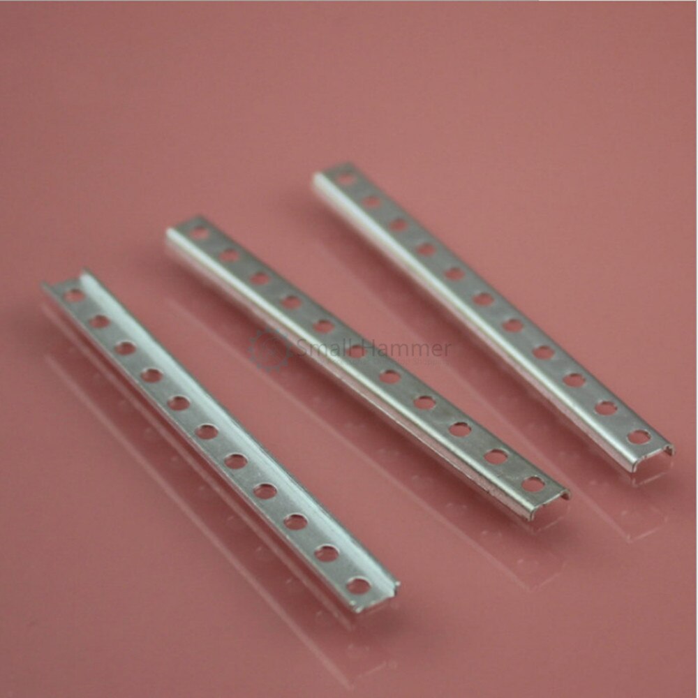 10 pièces simple rangée rainure tige fer pièce fer tige rainure type tige de renforcement