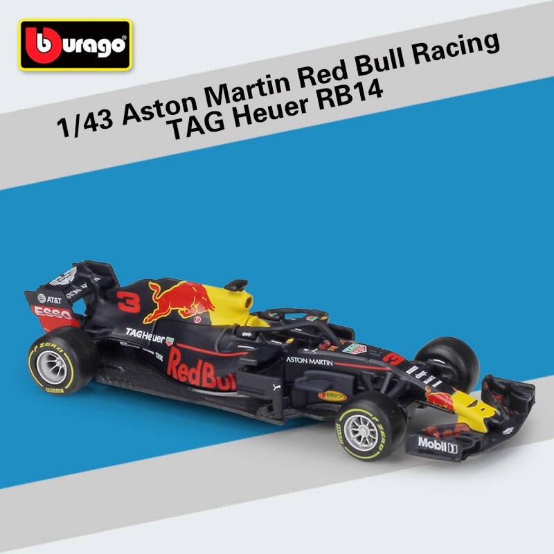 Bburago 1:43 2019 W10 #77 #44 W07 #6 #44 F1 Da Corsa Formula Auto Statico di Simulazione Modellino in lega Modello di Auto di Formula uno: RB14-3