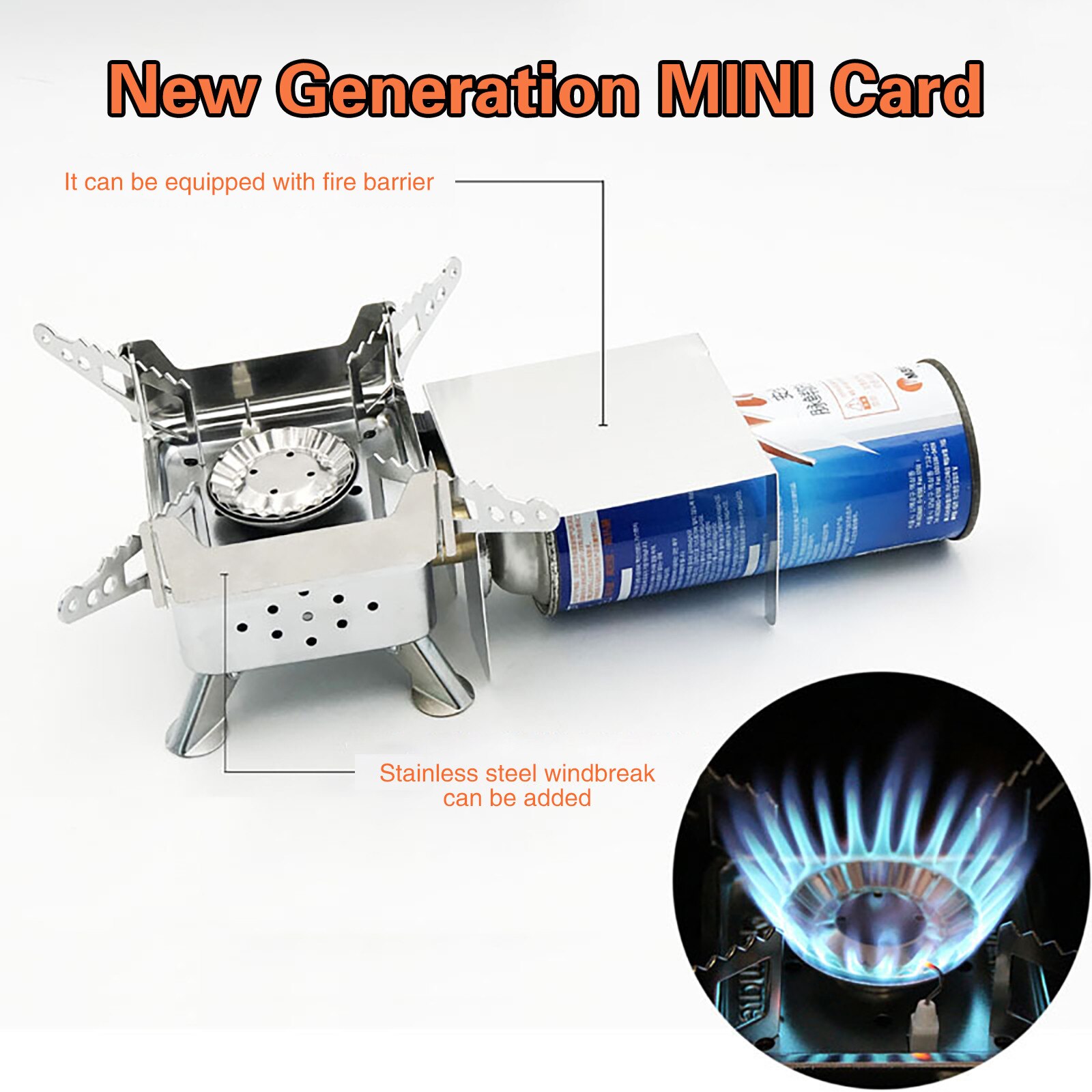 Portable Outdoor Fast-Heating Pot Utensil Camping Traveling Tableware With Gas Stove for Cooking Hiking Picnic Set