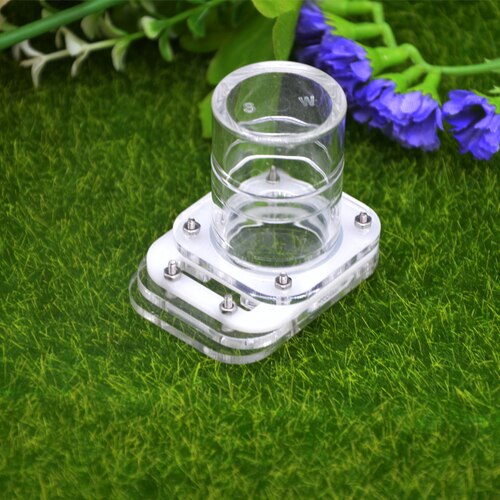 1PCS Ants Farm House Acrylic Vertical Cylindrical Water Feeder Pet Ant Nest Water Feeder Multicolor Reptile Water Feeder: white