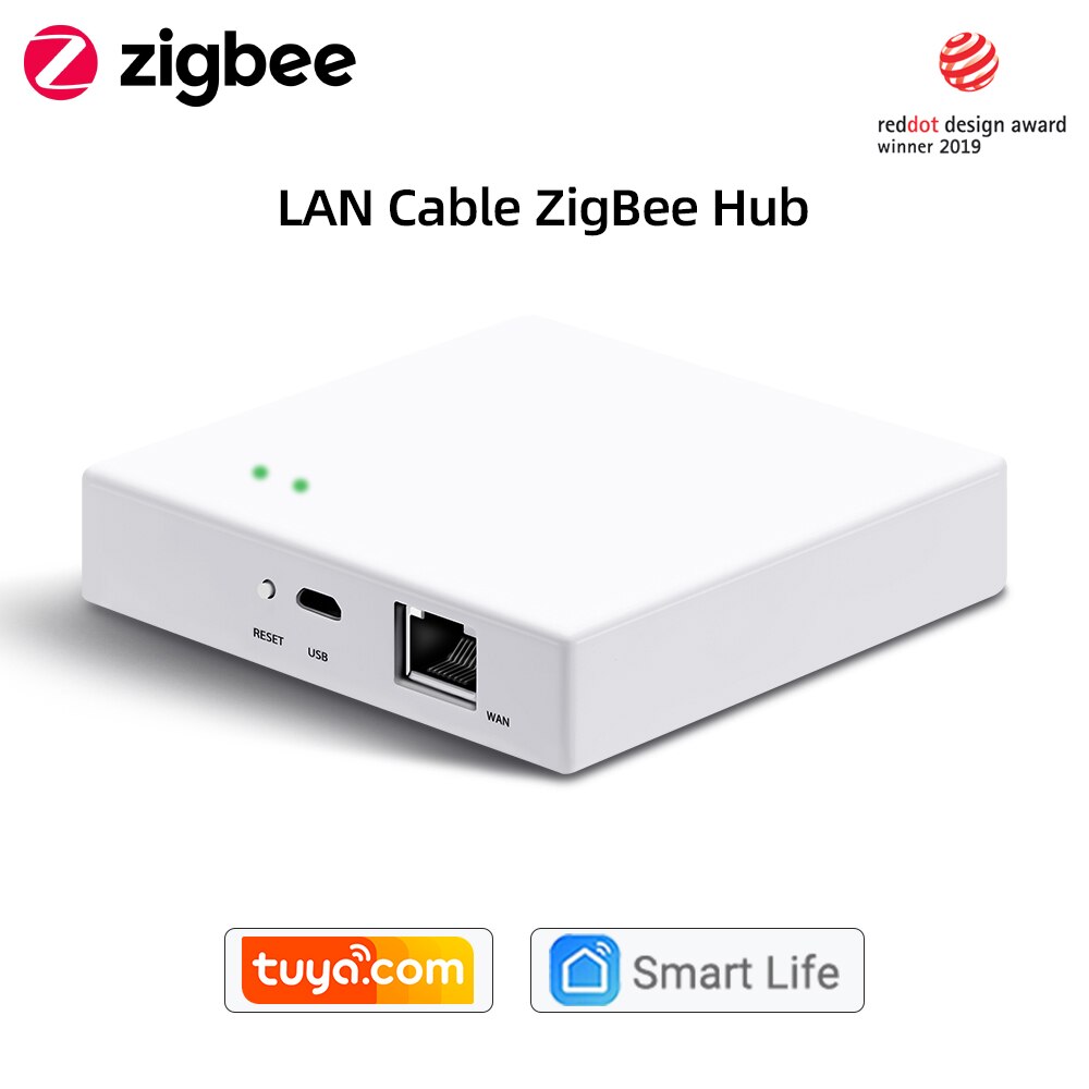 Tuya ZigBee 3.0 Wireless 4-Button Portable Remote Works with Smartthings Conbee Deconz Stick Domoticz Hub Required