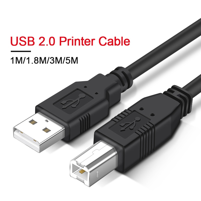 Usb Printer Usb-kabel Type B Male Naar Een Mannelijke Usb 2.0 Kabel Voor Canon Epson Hp Zjiang Label Printer dac Usb Printer