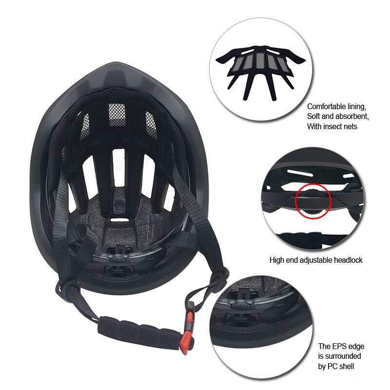 Fietshelm Mountain Veiligheid Lichtgewicht Enduro Mtb Stad Crash Helm Voor Mannen Casco Capacete Ciclismo Fietsen Fiets Helm