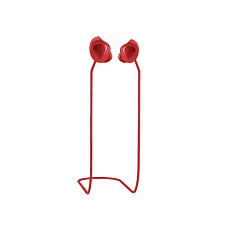 Pasek Anty-zgubny Silikonowy do Samsung Galaxy Buds - Smycz Sportowa Odporna na Pot: Czerwony