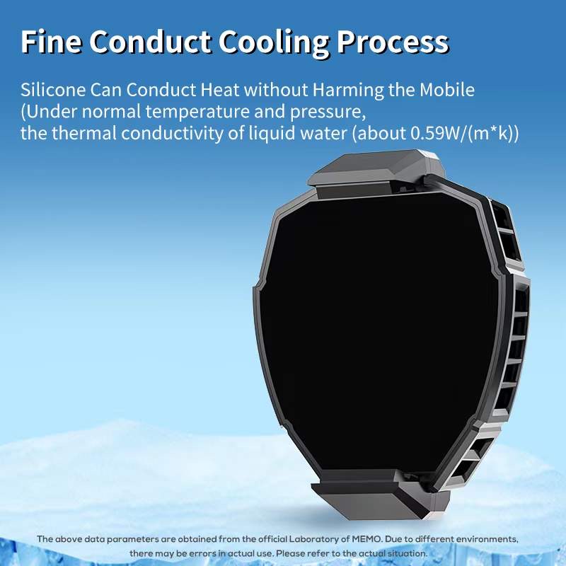 MEMO Mobile Phone Cooler DL05 Cooling Fan Radiator For iPhone Back Clamp Gaming Cooler System Smartphones Tablets Cool Heat Sink