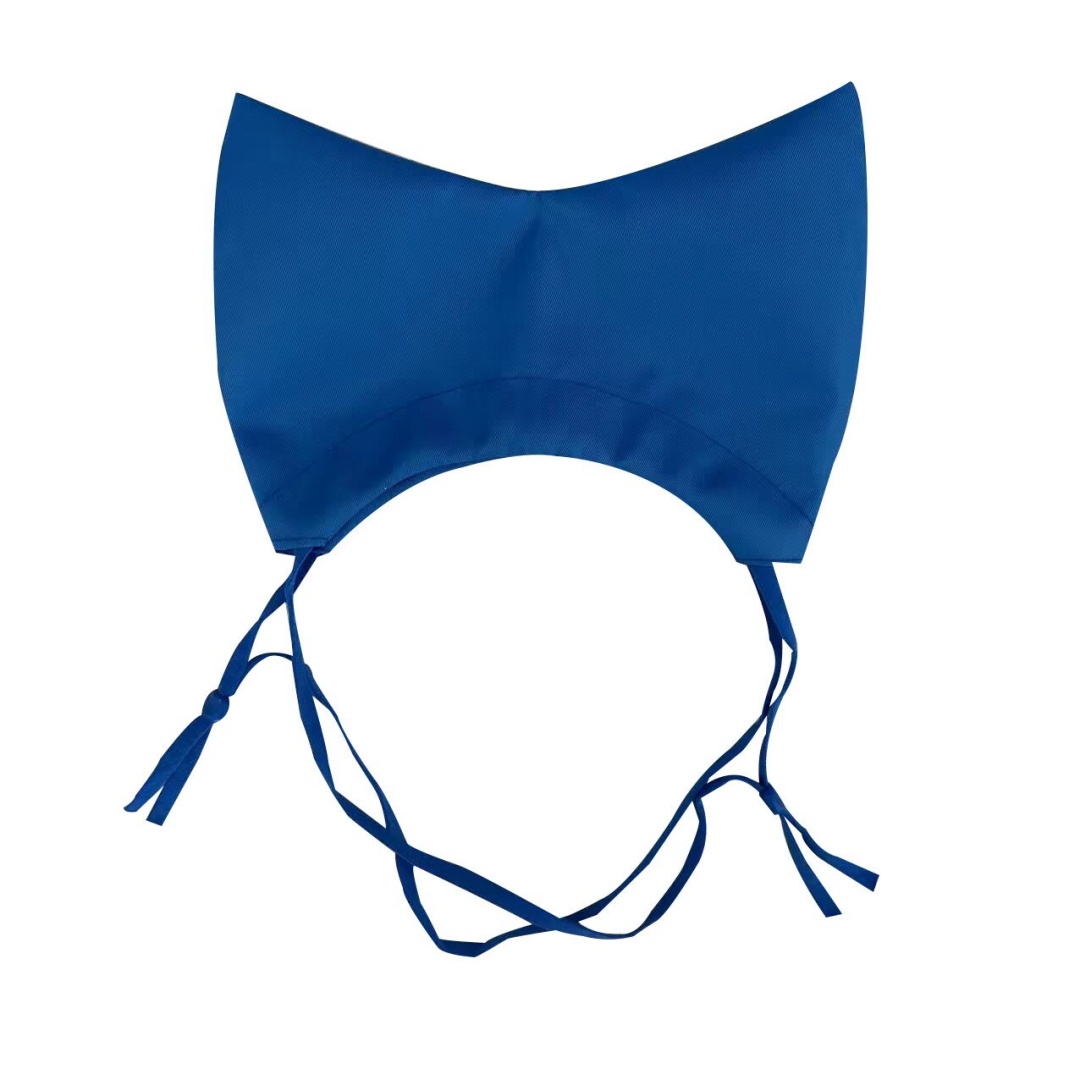 Cat Shower CapAdjustable Pet Grooming Hat Waterproof Bathing Hat with Ear Cover Cat Bathing Raining Cap: Blue