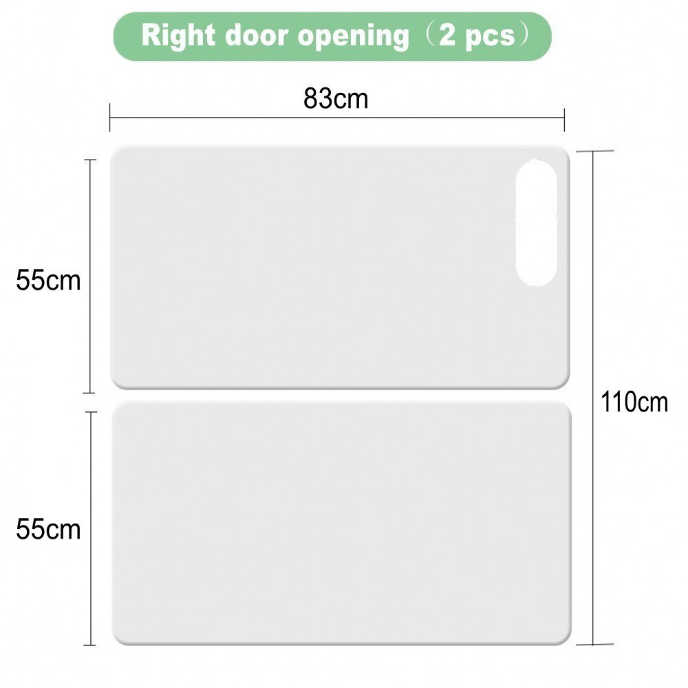 2 stk kæledyr kat hund ridsebeskyttere kat sofabeskytter skærme filmbeskytter til dørmøbler sofa anti-ridsepude kæledyrsartikler: 83 x 55cm højre dør