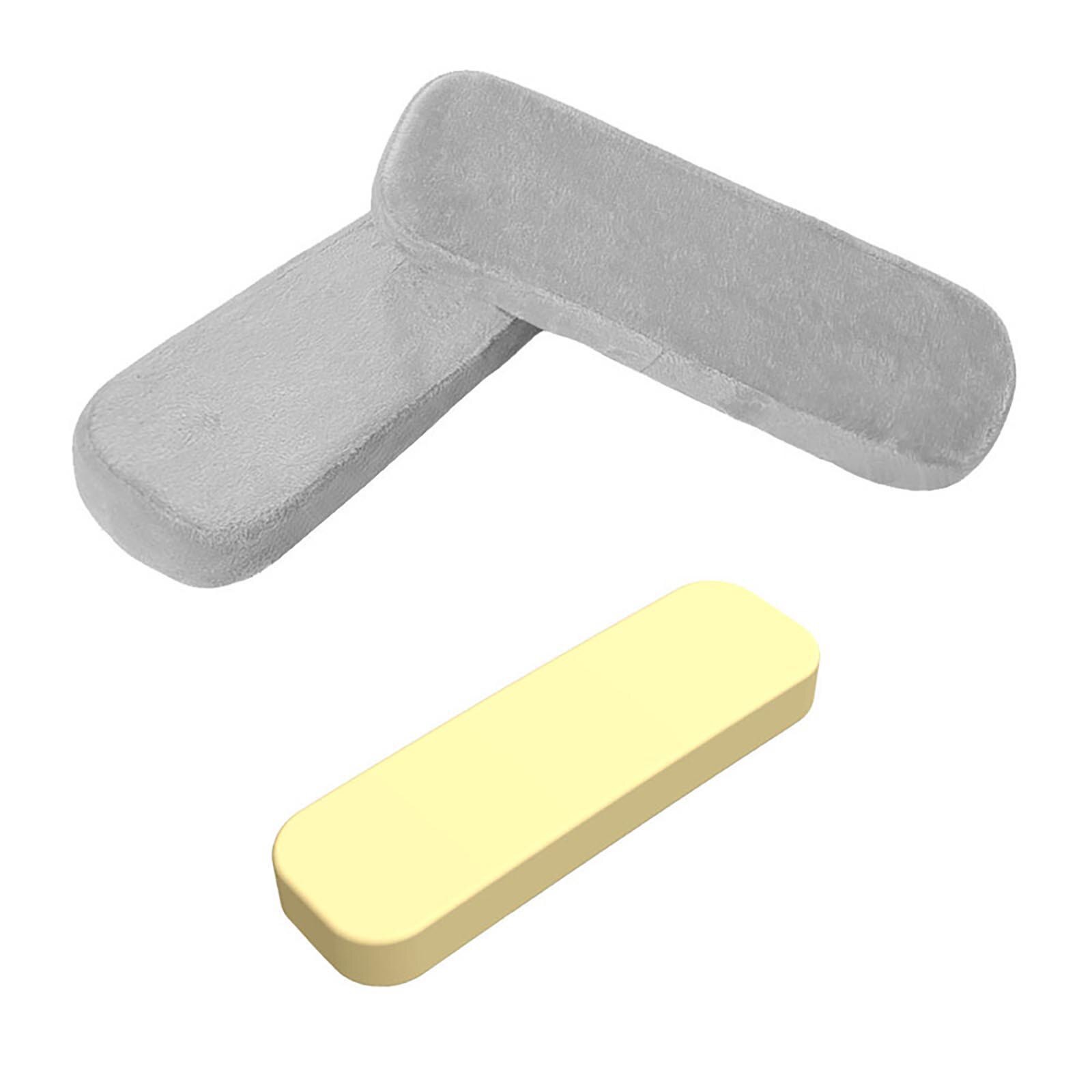 2pcs Chair Armrest Pads For Home or Office Chairs For Elbow Pressure Relief Chair Armrest Pads and Memory Foam Forearm Pillow: gray
