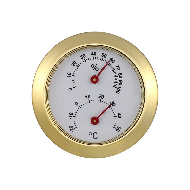 Mini higrómetro Digital redondo, termómetro, medidor de temperatura y humedad para humidificadores, tarros para puros, incubadoras, funda para guitarra, supplo