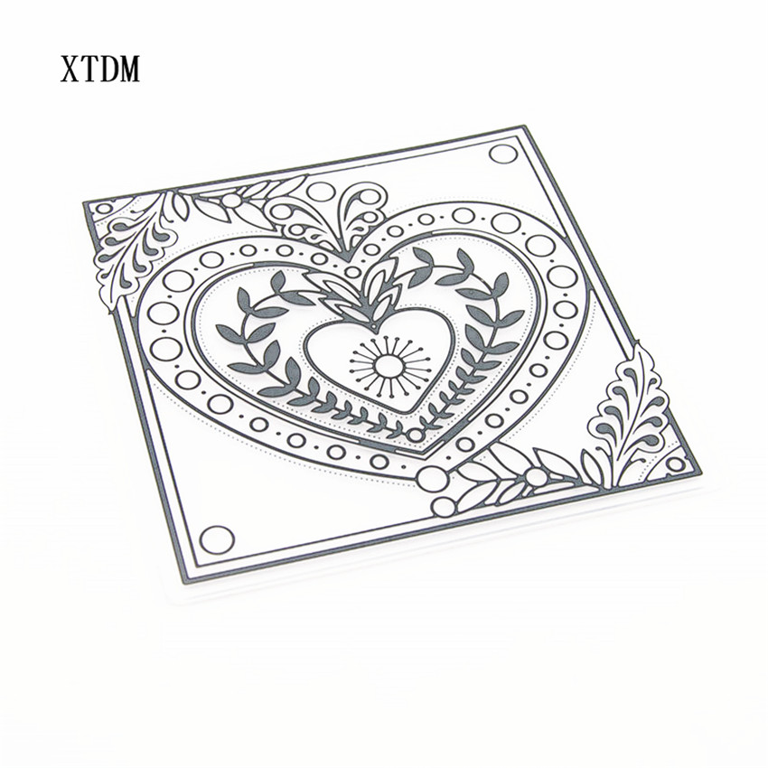 Plantilla de tótem de amor de plástico para Pascua, fabricación de tarjetas artesanales, álbum de tarjetas de papel, decoración de boda, carpetas en relieve
