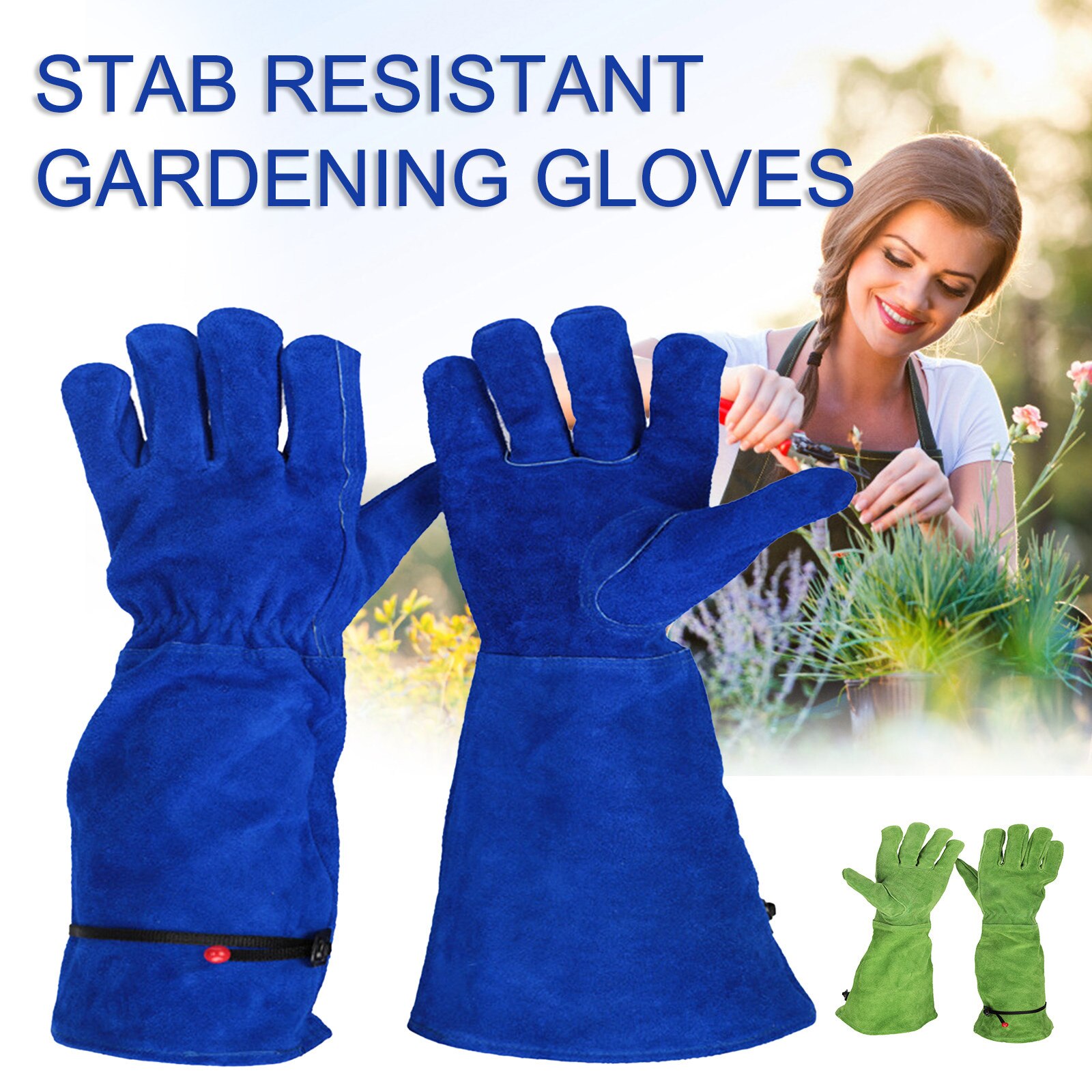 40# Cactus Rose Pruning Gloves Leather Thorn Proof Long Sleeve Gardening Gauntlet Gloves For Men And Women Garden Tools