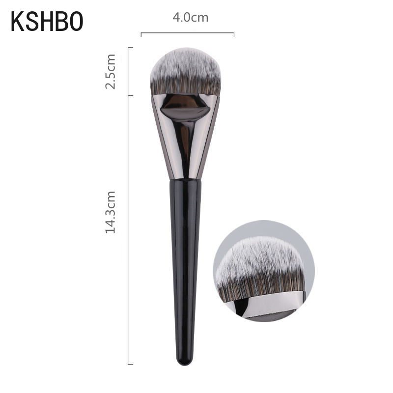 KSHBO-brocha para Base de maquillaje para mujer, 47 cabezales de escoba, brochas de reparación de sombra de Base líquida, herramientas profesionales de belleza: Verde claro