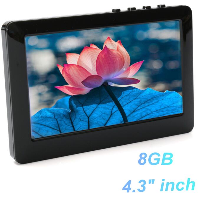 Lecteur MP5 MP3 MP4 avec écran tactile de 4.3 pouces, 8 go, , sortie TV numérique, Support de carte TF, lecteur de musique
