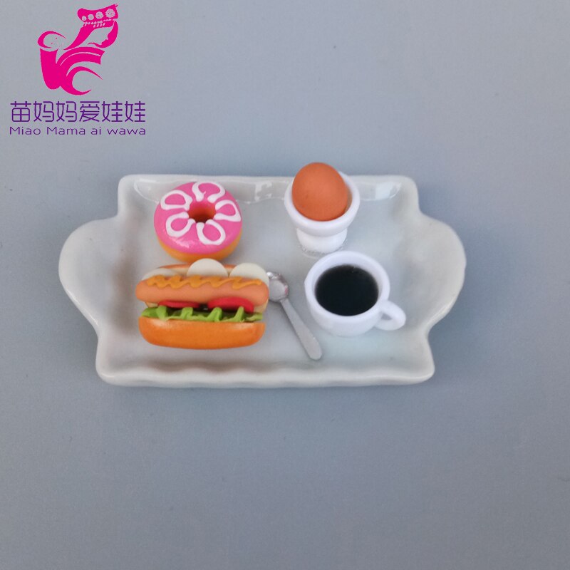 Dukkehus donuts gør-det-selv tilbehør dessert vitrine 1/6 bjd  ob11 blythe dukke foof model tilbehør: A2