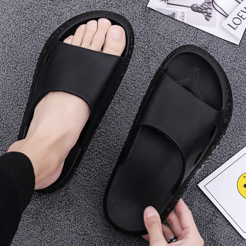 Mannen Slippers Trend Zomer Slides Voor Mannen Casual Slippers Schoenen Mannen Strand Schoenen Eva Dikke Zool Slippers TX227