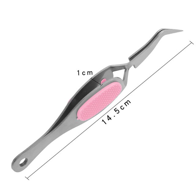 Dalse – pince à épiler avec lampe LED, Mini pince à épiler pour sourcils, maquillage, outils de beauté, épilation, coupe délicate: Silver-no light