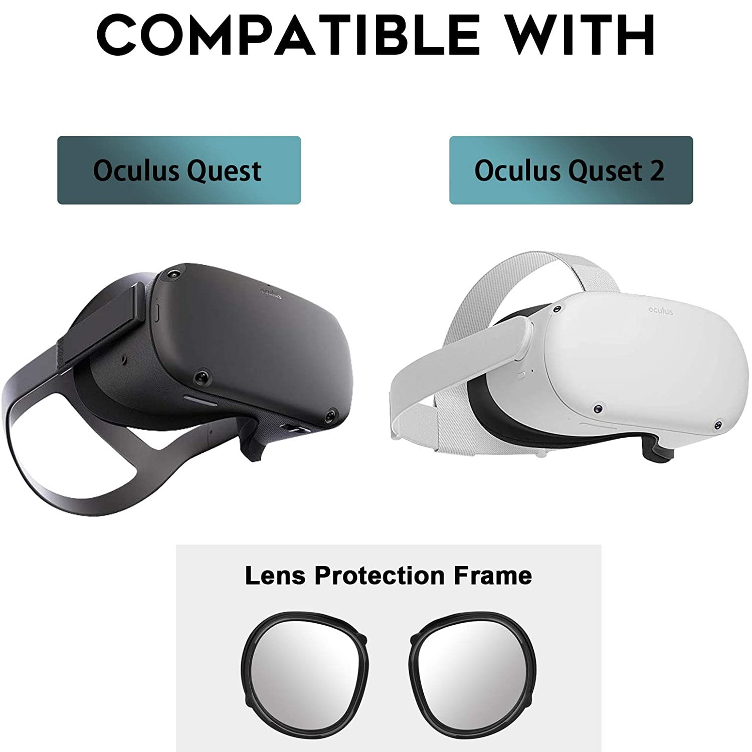 For Oculus Quest 2 VR Magnetic Eyeglass Anti-Blue Lens Frame Quick Disassemble Clip Lens Protection for Oculus Quest 2 Glasses