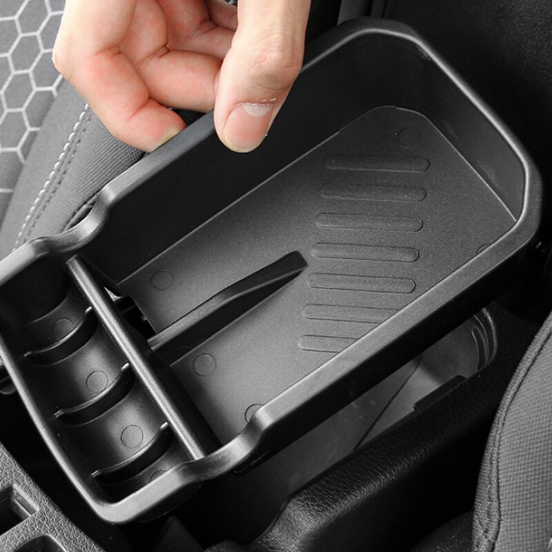 Car Center Console Tray, Armrest Auxiliary Storage Box, Center Console Multi-Function Box for Jeep Compass +