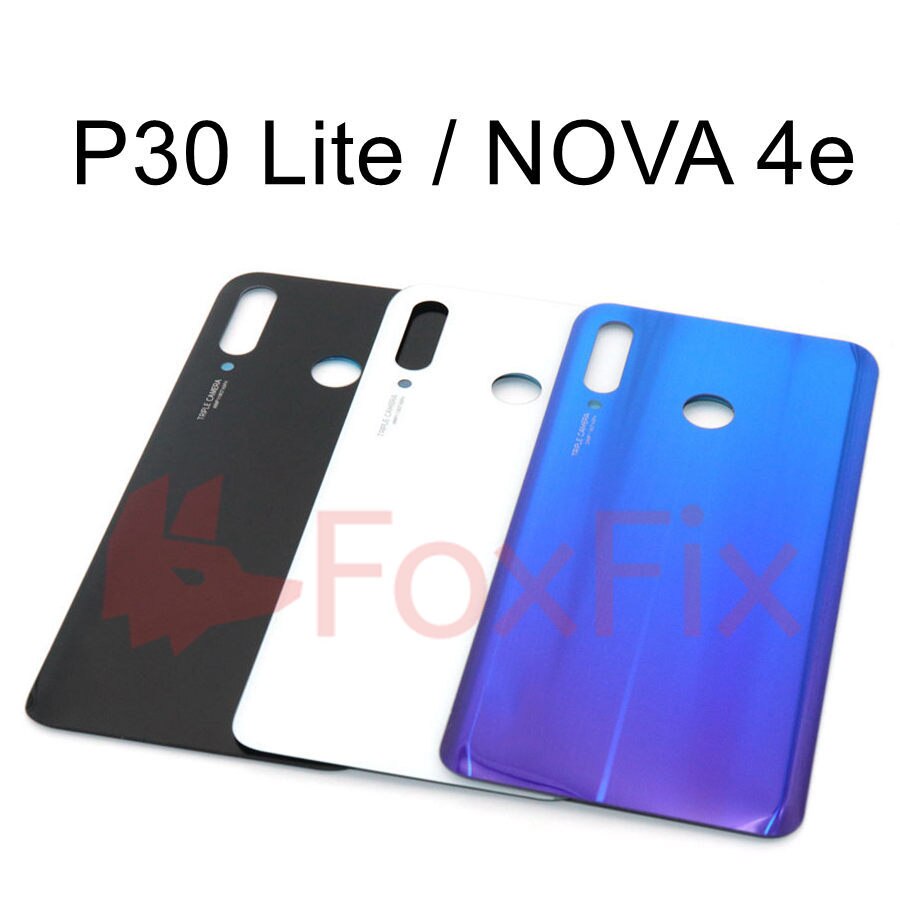 Bakglas för huawei  p30 bakre batterilucka  p30 lite bakre glasdörrshus väska för huawei  p30 pro batteribyte