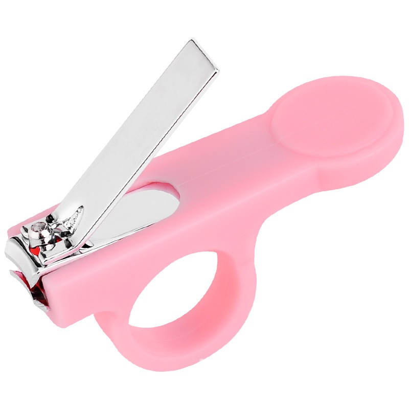 Baby Nail Care Nail Cutters Cute Safe Children Baby Nail Clipper Cute Infant Finger Trimmer Scissors: Pink