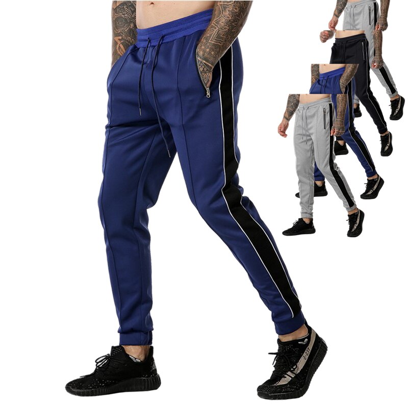 Hommes pantalons de survêtement sport pantalon de fitness hommes décontracté pantalon de survêtement pantalon de jogging