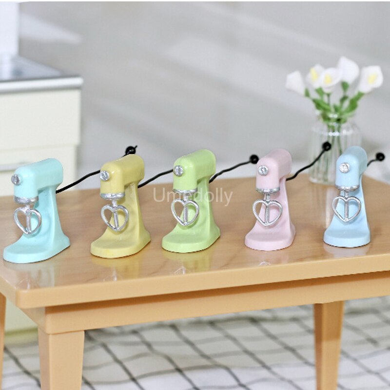 Cute Mini 1/12 Scale Dollhouse Miniature Blender Pretend Play Kitchen Appliances OB11 BJD Doll House Accessories Toy