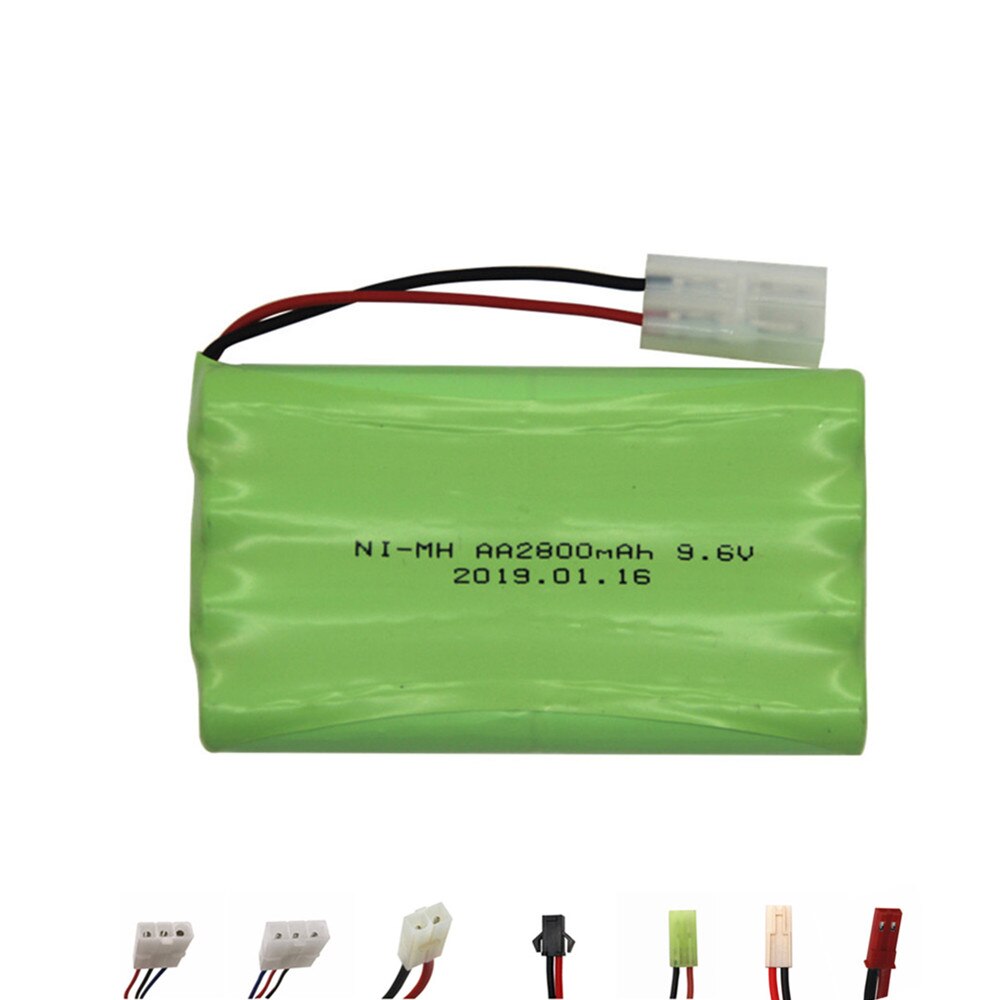 9.6V 700Mah 800Mah 1000Mah 1800Mah 2400Mah 2800Mah 3000Mah Ni-Cd/ni-Mh Batterij Voor Rc Speelgoed Eletric Verlichting Securty Faclities: 2800mah