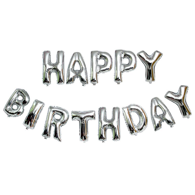 16 Inch Letters Gelukkige Verjaardag Folie Ballonnen Gelukkige Verjaardag Partij Decoratie Kids Alfabet Air Ballonnen Baby Shower Benodigdheden: 14