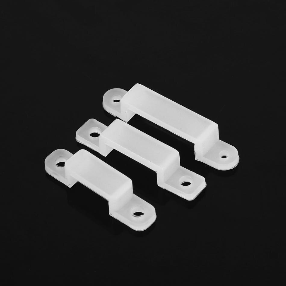 8/10/12mm 100 stks Siliconen LED Strip Licht Houder Clip Voor Bevestiging 3528 5050 1210 RGB LED Strip Licht