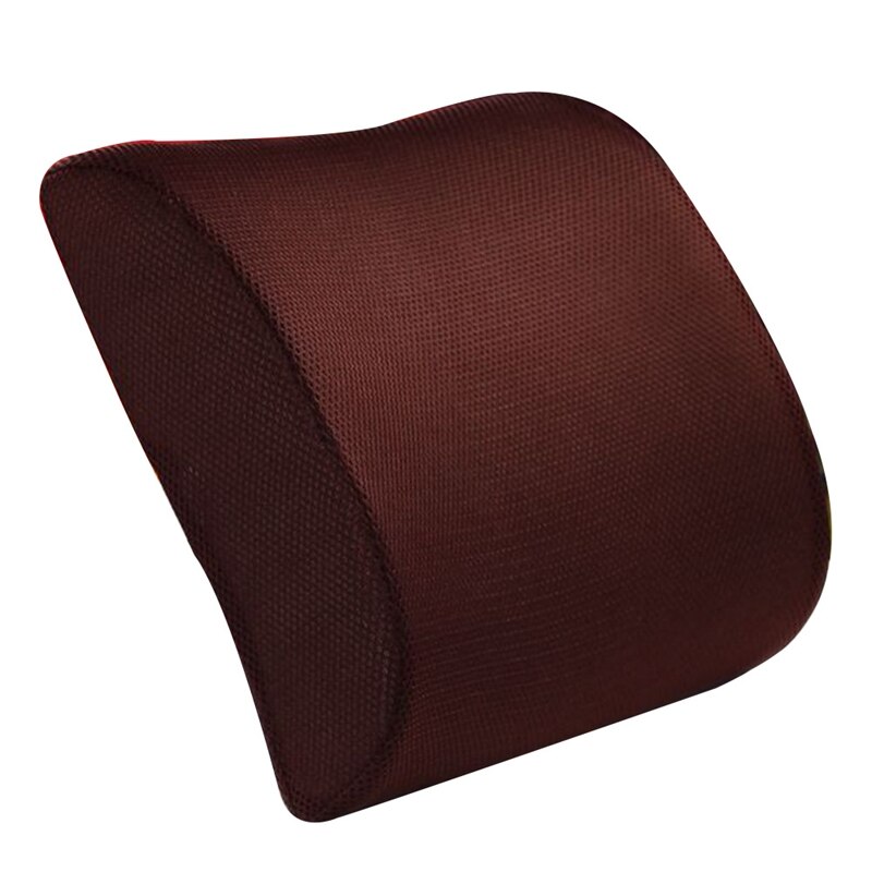 Memory Foam Lumbar Cushion Lower Back Support Pillow Posture Correcting Car Seat Home Office Chair: BR
