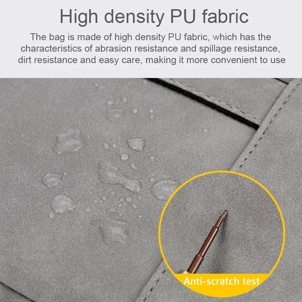 Laptoptas voor notebook, waterdichte PU lederen aktetas, dames zakelijke handtas, 13,3 14 15,6 inch voor Macbook Pro 13 15 hoes