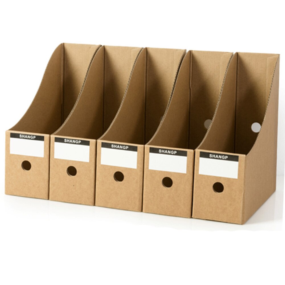 5PCS/Set Magazine School Storage Box Pencil Office Rack File Holder Paper Paperwork Simple Stationery Desk Organiser: Default Title