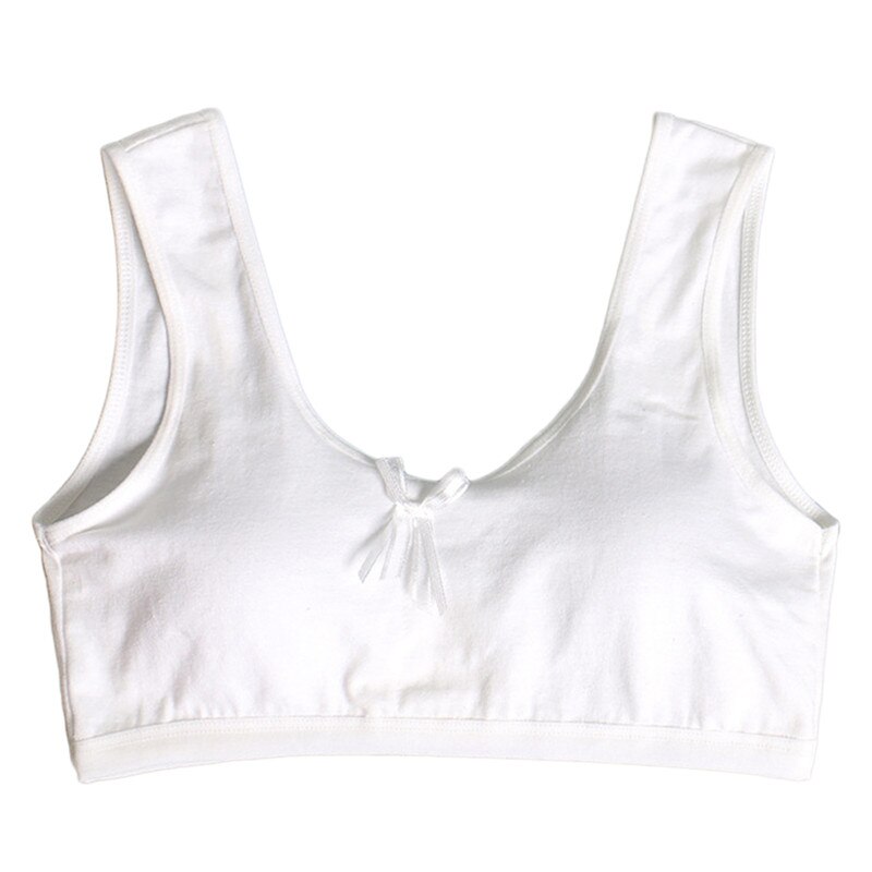 jugendlich Mädchen Unterwäsche Weich Gepolsterte Baumwolle Bh Junges Mädchen Yoga Sport Pubertät Bh Für 8-18Y: W