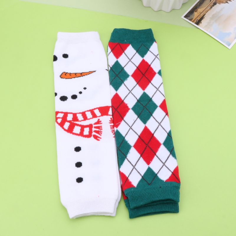 1 par de natal perna aquecedores menina menino menina algodão listra onda ponto leggings 14 cores bebê rastejando meias do bebê