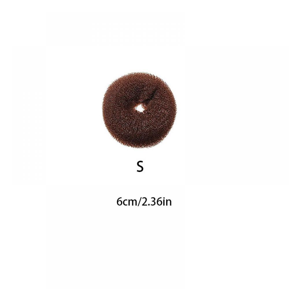 5 stk brun nyhed updo styling donut bolle ring shaper hår ring bolle kvinder børn piger hår styling værktøj: S