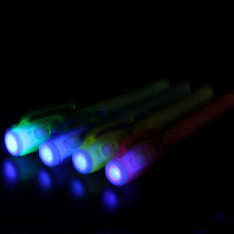 Invisible Ink Pen Built in UV Light Secret Message Tool Set K9FC