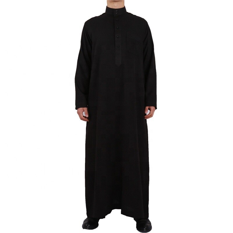 Abaya-Robe longue pour hommes, grande taille, à manches longues, vêtements islamiques, Kaftan, Pakistan, Robe de prière