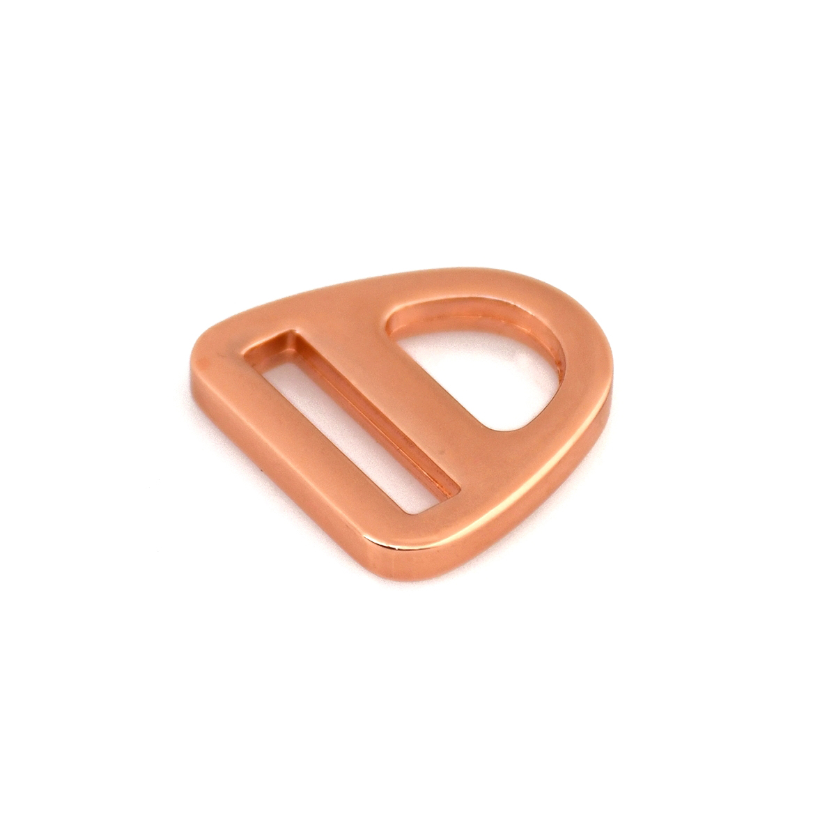 1 stücke Metall Dreieck Ring Schnalle &quot;EINE&quot; bilden Schnalle für Gurtband Leder Handwerk Tasche Gurt Gürtel Bekleidungs gepäck Zubehör: innere Durchmesser 19mm / Rose Gold