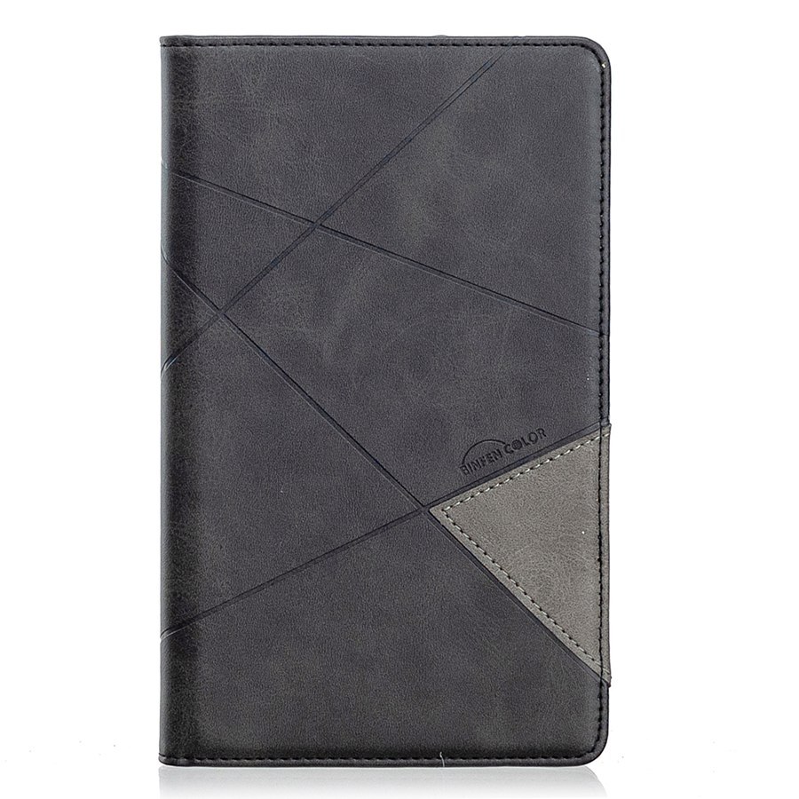 Hoesje voor samsung galaxy tab 10.1 voor samsung galaxy tab  a6 10.1 sm-t580 slim pu+ filmpen: Zwart