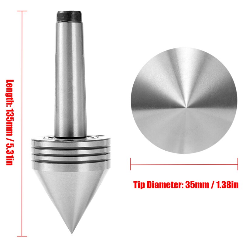 Mt2 Live Revolving Center High Precision Medium Turning Tools Parts For Lathe Tailstock Machine - View #4