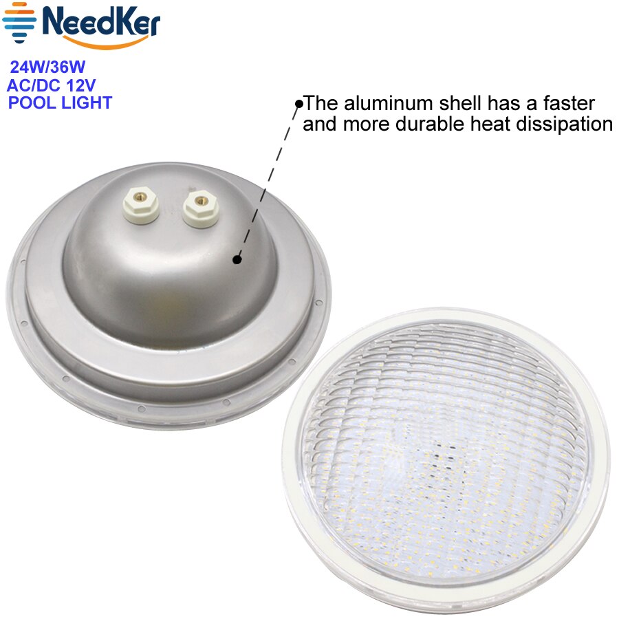 RGB Led Piscina Light 24W 36W Led Swimming Pool Light 12V Outdoor Lighting Pond IP68 Warm Cold White Blue